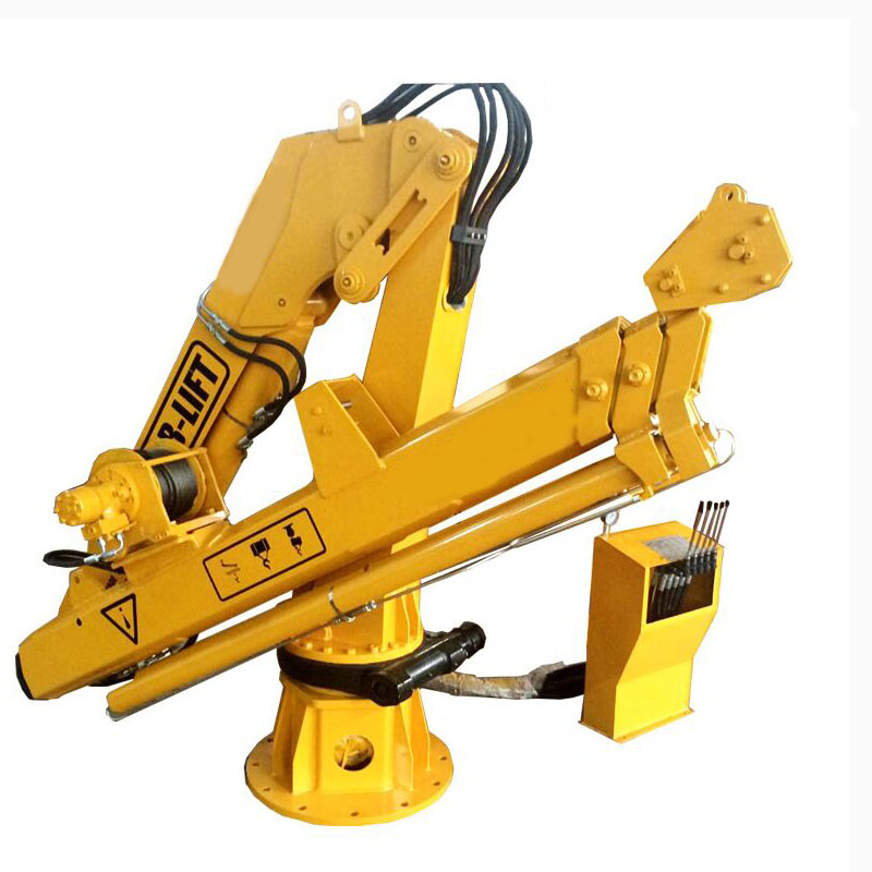 Lankstymo strėlės kranas Knuckle Boom Jūrų denio Crane.jpg Folding Boom Crane Knuckle Boom Marine Deck Crane.jpg